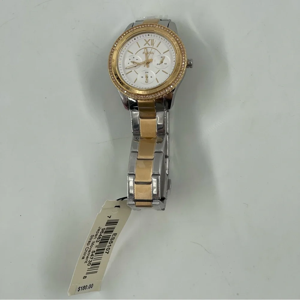 Fossil Stella Sport Women's’s Multifunction Two-Tone Stainless Steel Watch